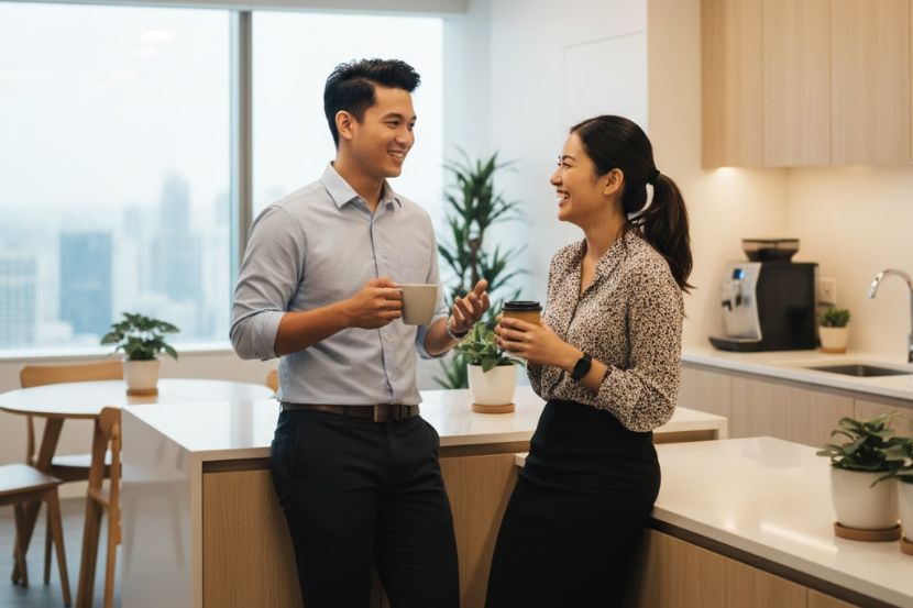 Setiap pekerja perlu faham adab dan batas pergaulan di tempat kerja. -Gambar hiasan AI