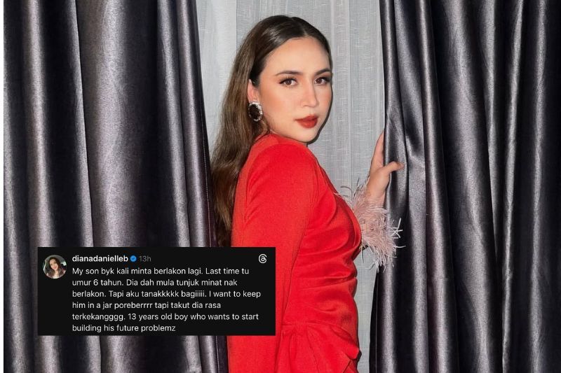 Perkongsian Diana di Threads menarik perhatian ramai.