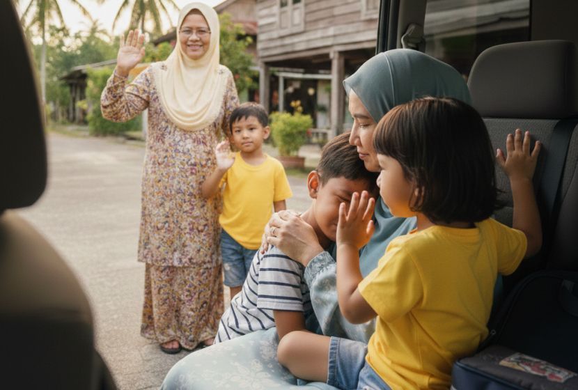 Segelintir ibu bapa memilih untuk meninggalkan anak mereka di kampung waktu cuti sekolah. -Gambar hiasan AI