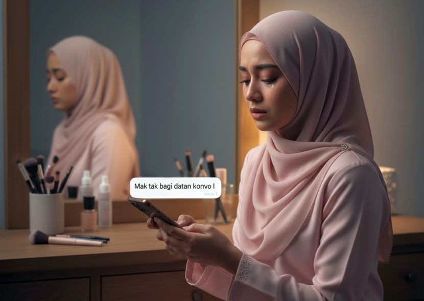 Sokongan daripada pasangan amatlah bermakna. -Gambar hiasan AI