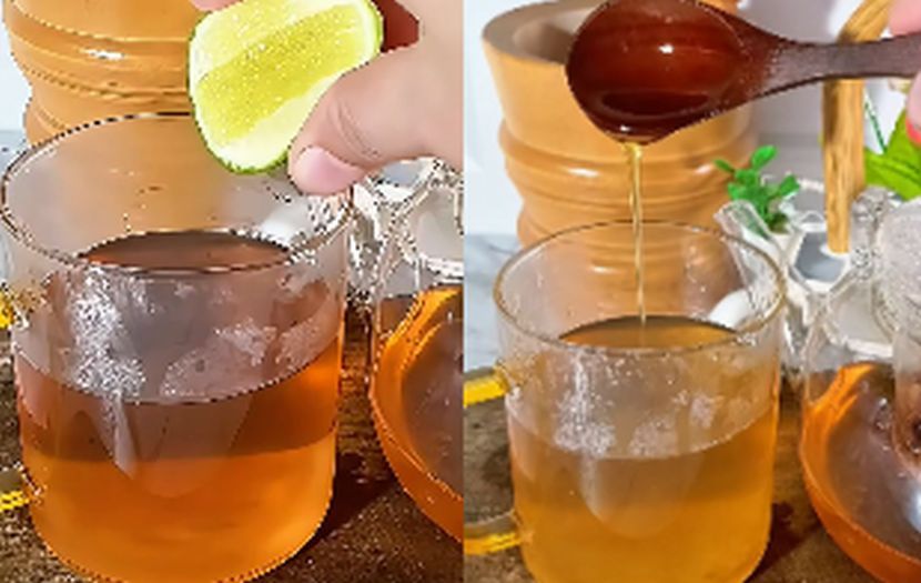 Air limau nipis dan madu menambahkan keenakan pada rasa air rebusan tadi. -Foto Jezzy Amora