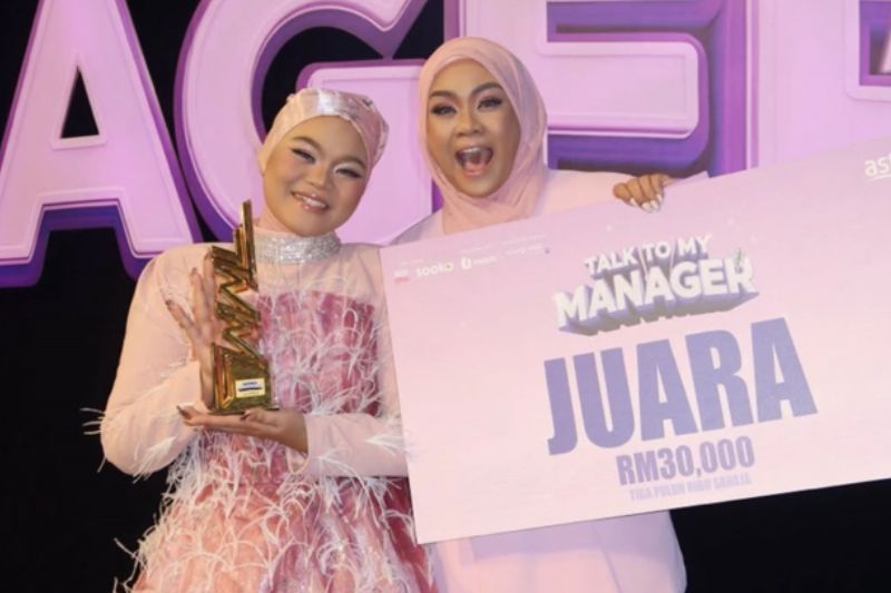 Marsya (kiri) merupakan juara TTMM musim pertama.