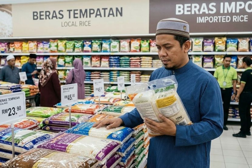 Jenis beras menentukan jumlah kadar bayaran zakat fitrah. -Gambar hiasan AI