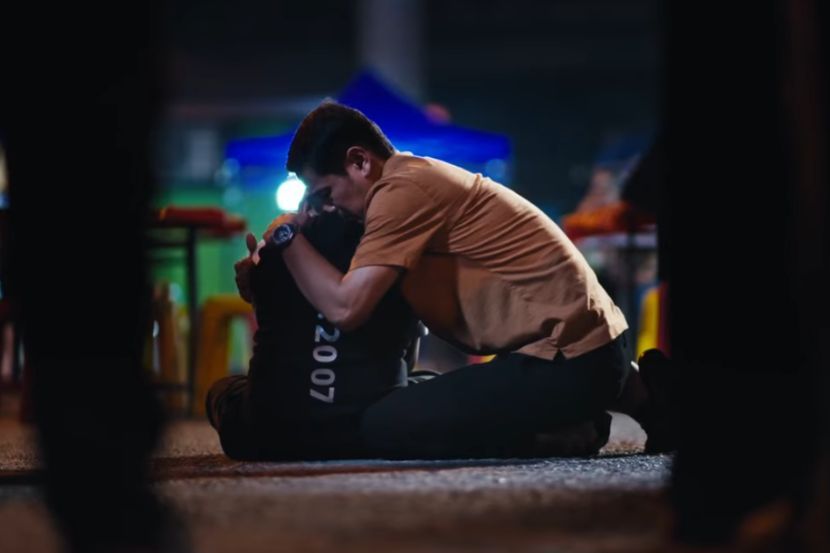 Que Haidar teraju utama di dalam Maaf Saya …. -Gambar tangkap layar YouTube Agrobank TV