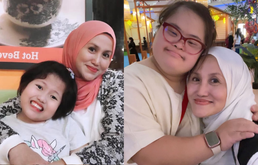 Ainina sebak apabila dapat berjumpa dengan kanak-kanak yang seiras dengan anaknya.