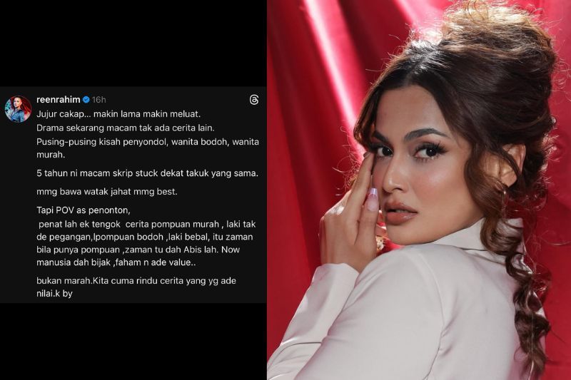 Perkongsian Reen di Threads miliknya.