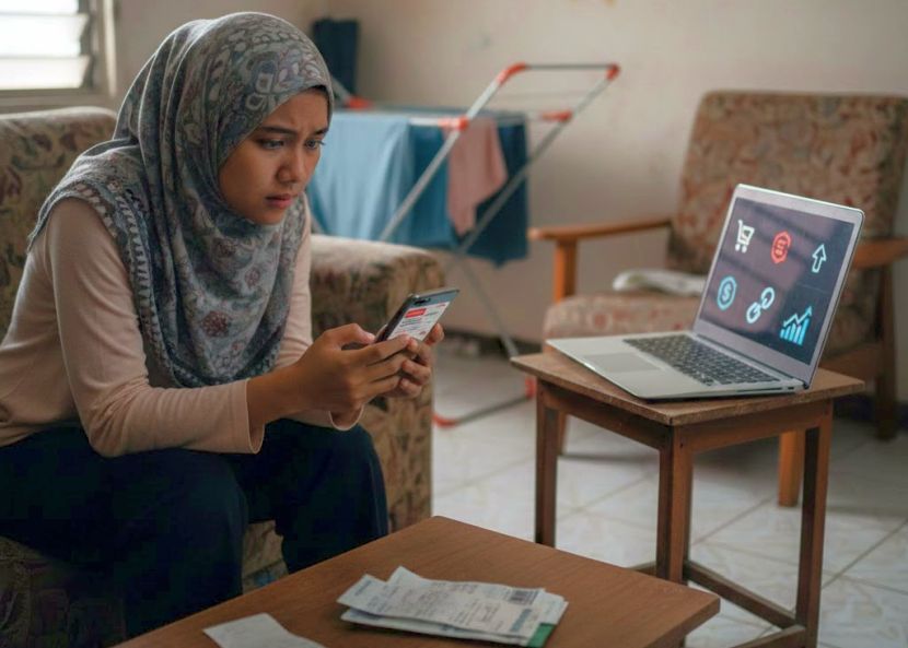 Pengurusan kewangan yang lemah membuatkan kebanyakan individu dibebani hutang. -Gambar hiasan AI