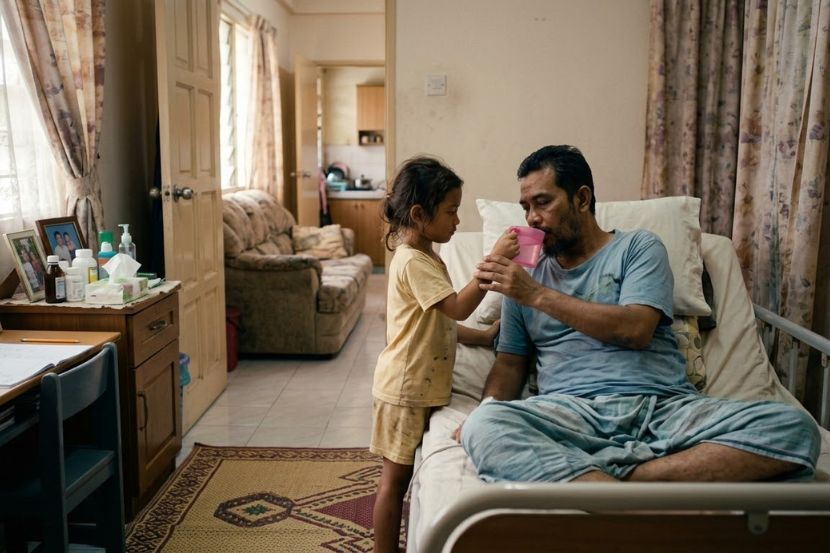 Faktor kesihatan menjadi antara sebab ibu bapa tidak berkeupayaan menghantar anak ke sekolah. -Gambar hiasan AI