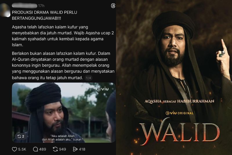 Drama Walid sekali lagi mengundang kontroversi di media sosial.