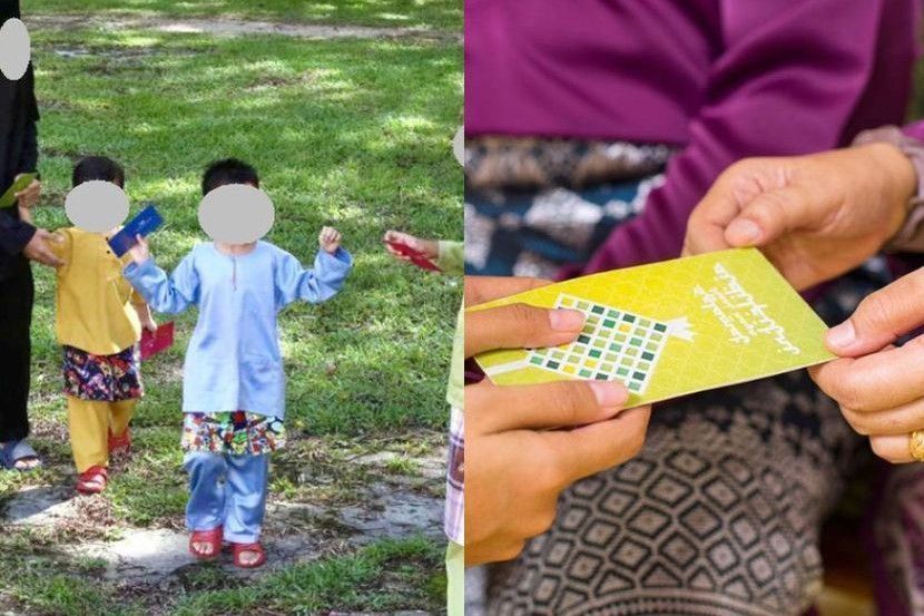 Kanak-kanak pasti berasa gembira apabila menerima duit raya. -Gambar hiasan