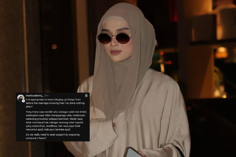 Perkongsian Marissa di Threads miliknya.