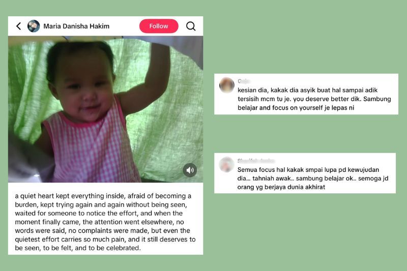 Perkongsian Danisha mencuri perhatian ramai.