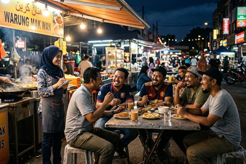 Selain restoran mamak, gerai yang mempunyai pelayan wanita cantik turut menjadi tumpuan golongan lelaki. -Gambar hiasan AI