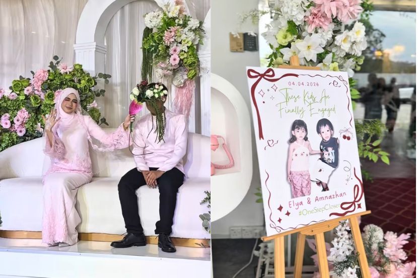 Majlis pertunangan Ammar dan Elya diadakan di Johor Bahru, Johor pada Sabtu.