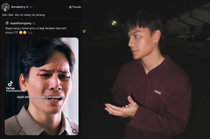 Netizen mendakwa Ikmal lebih kacak berbanding Jefri.