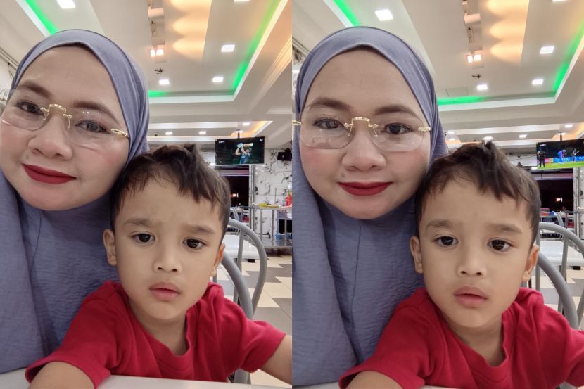 Dayang bersama anak asuhannya yang dibiarkan ibu kandung selama 12 hari.