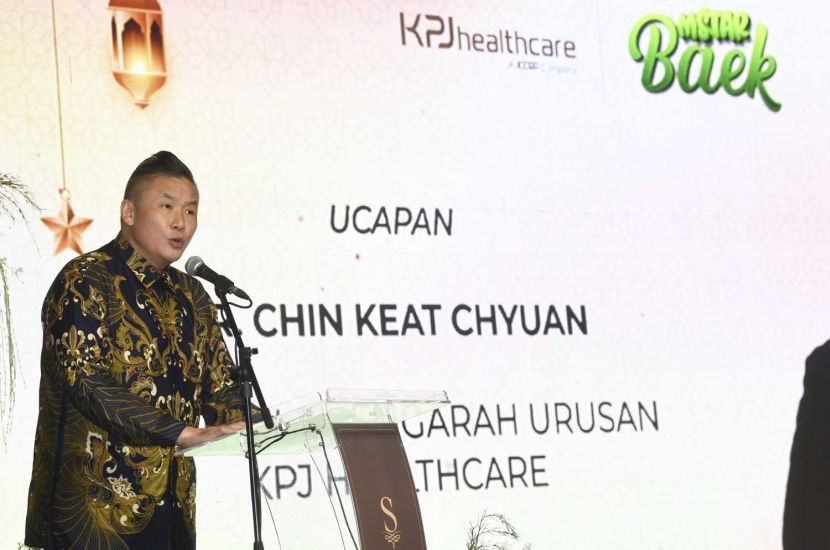Chin Keat Chyuan memberi ucapan berhubung kolaborasi mStar Baek - KPJ.