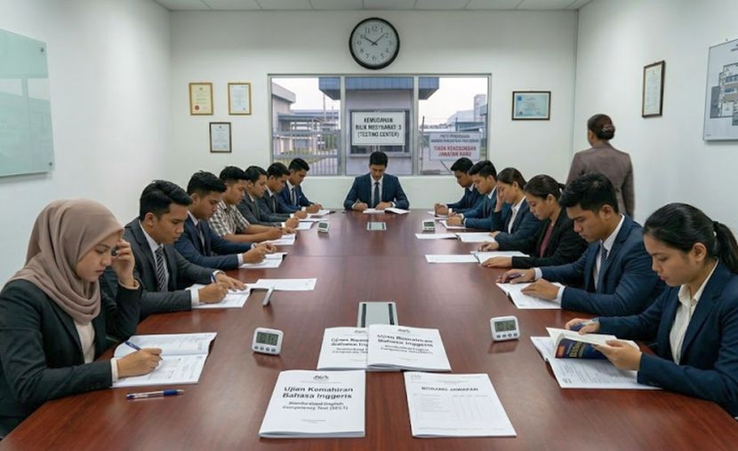 Lazimnya, ujian temuduga dijalankan dalam bahasa Inggeris. -Gambar hiasan AI