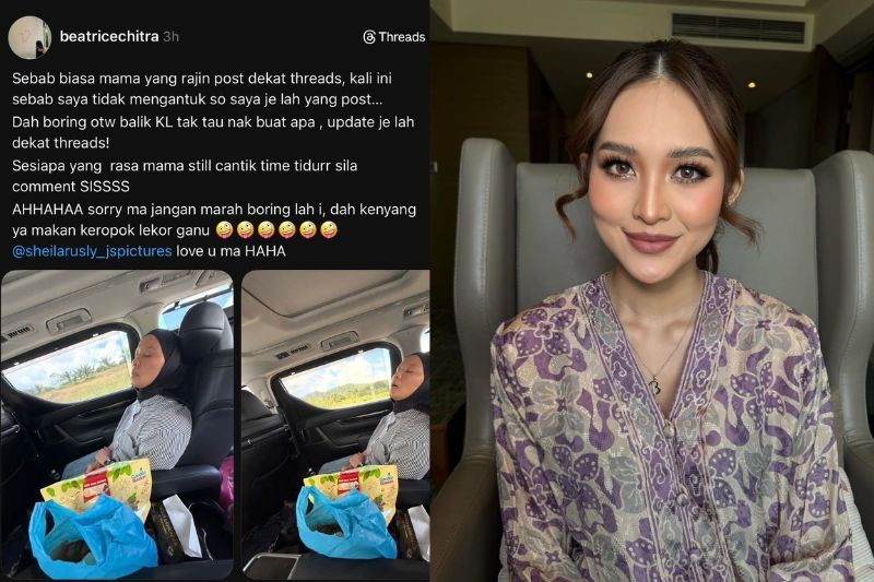Perkongsian Beatrice di Threads menarik perhatian netizen.