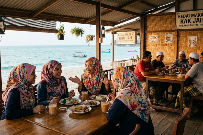 Ramai wanita bertudung dan menutup aurat dalam budaya harian di Pantai Timur. -Gambar hiasan AI
