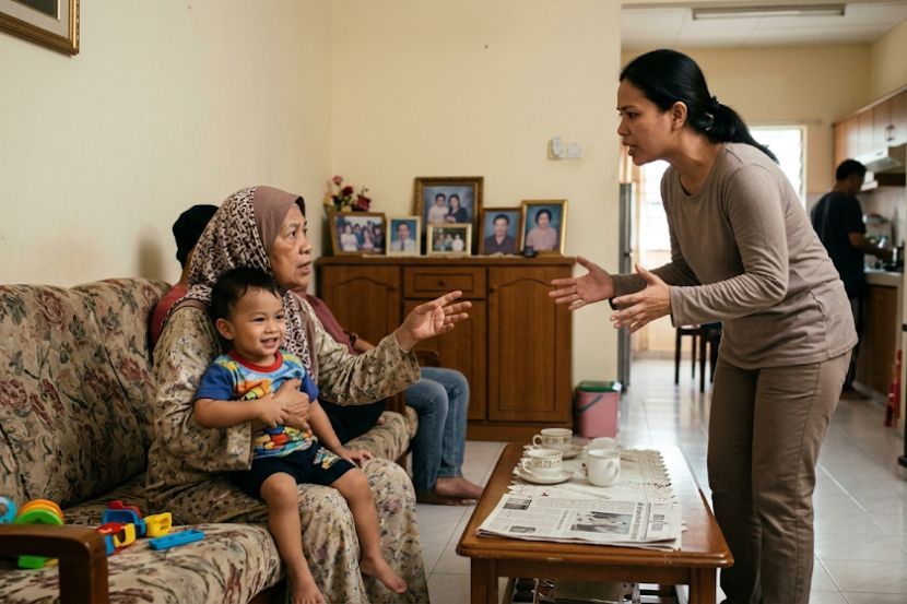 Perselisihanfaham antara anak dan ibu bapa adalah perkara biasa. -Gambar hiasan AI