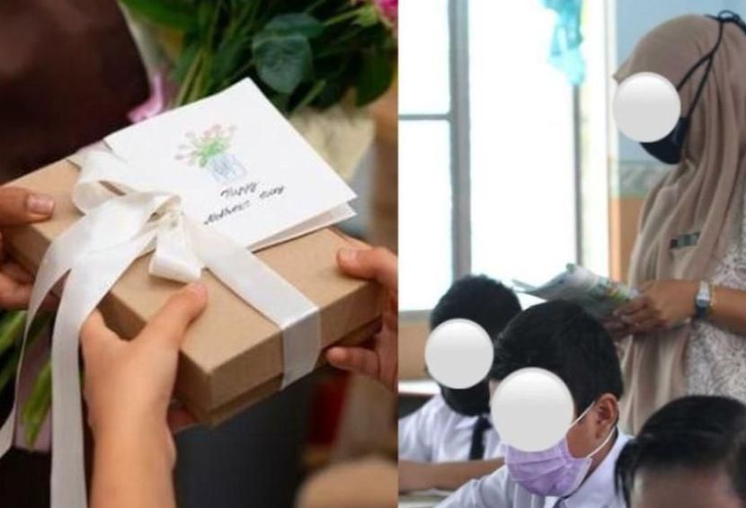 Kebanyakan cikgu akan menerima hadiah pada sambutan Hari Guru yang diadakan. -Gambar hiasan
