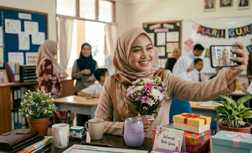 Segelintir guru gemar menunjukkan hadiah yang diterima kepada umum. -Gambar hiasan AI
