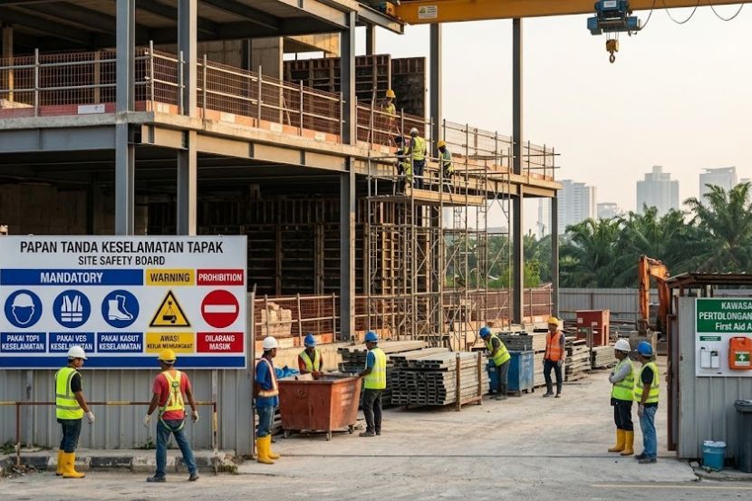 Prosedur operasi standard (SOP) yang ketat di tapak binaan diperkenal bagi mengelak kejadian tidak diingini. -Gambar hiasan AI