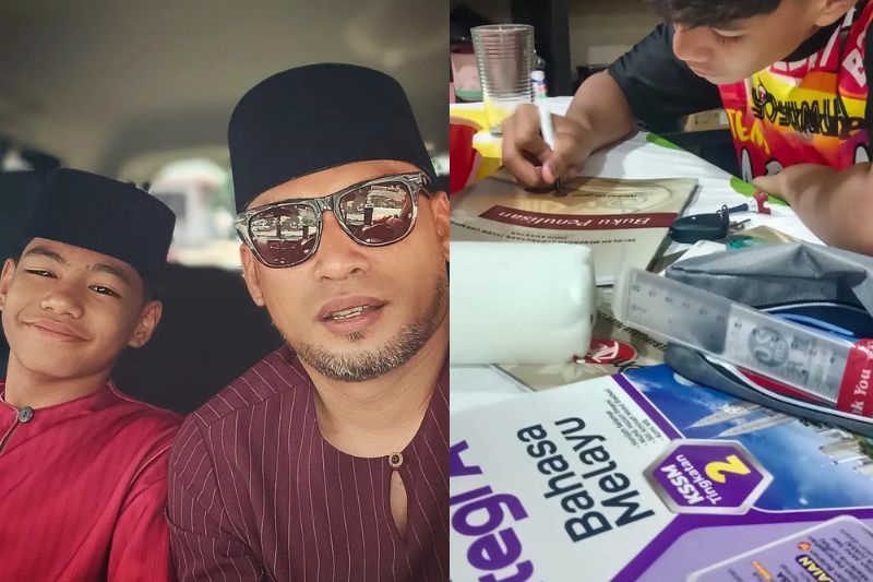 Saiful (dua dari kiri) mahu Amad memberi fokus terhadap pelajaran.