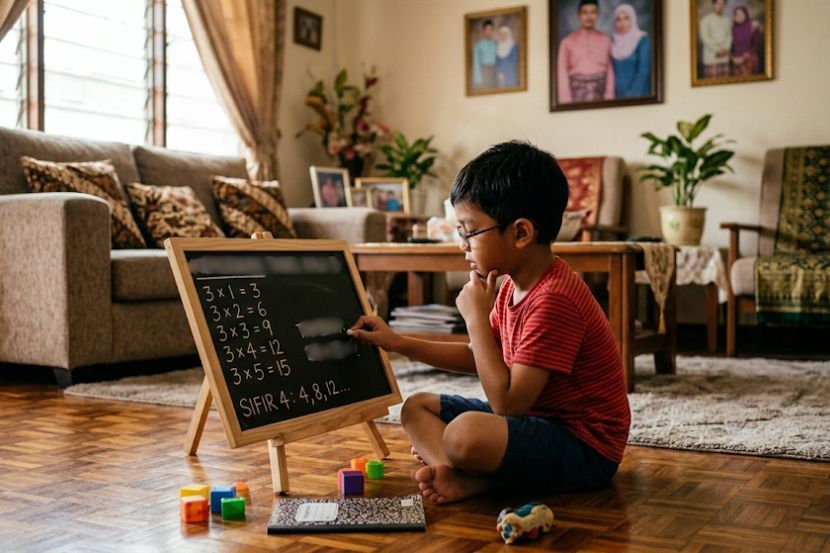 Kanak-kanak perlu belajar menguasai Matematik sejak dari kecil. -Gambar hiasan AI
