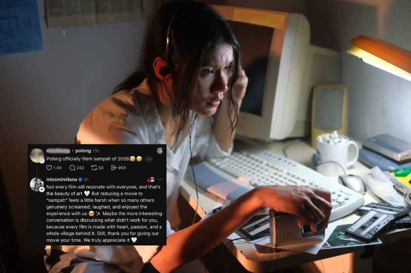Mimi memberi reaksi terhadap kritikan filem Polong di Threads.