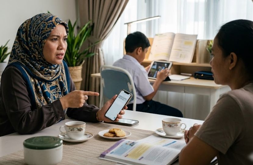 Perkhidmatan guru tuisyen sangat diperlukan bagi membantu perkembangan akademik kanak-kanak. -Gambar hiasan AI