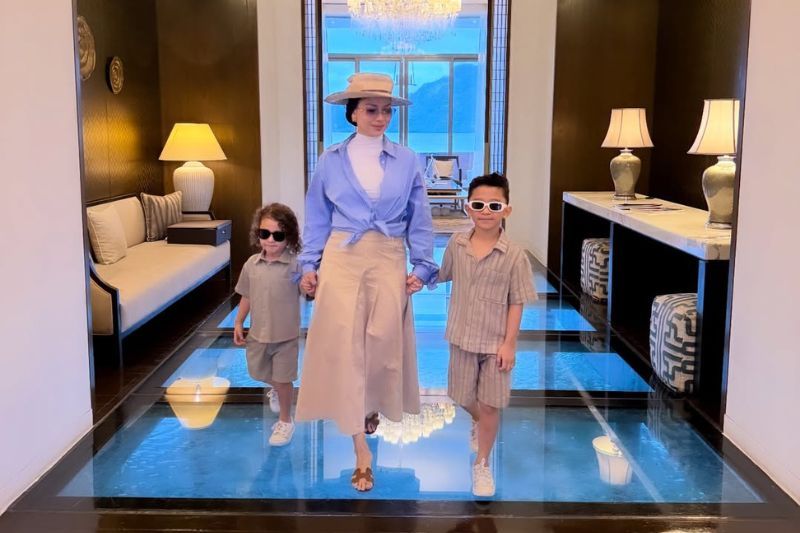 Anzalna (tengah) mahu cipta kenangan indah bersama anak-anak.