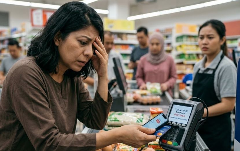 Bebanan kewangan boleh mengakibatkan seseorang sukar menguruskan perbelanjaan bulanannya. -Gambar hiasan AI