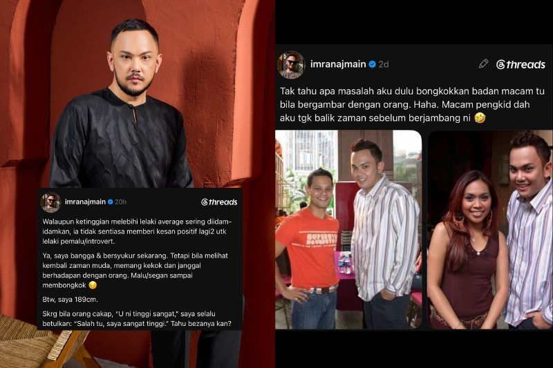Luahan Imran yang dimuat naik di Threads miliknya.