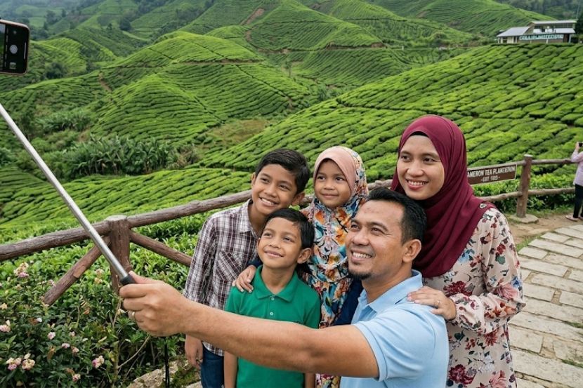 Salah satu sebab utama orang ramai bercuti adalah untuk mendapatkan masa berkualiti bersama keluarga. -Gambar hiasan AI