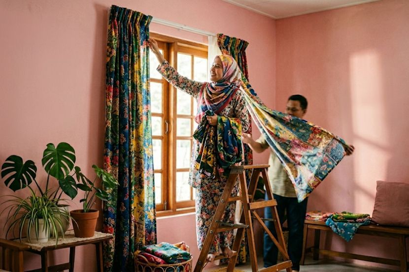 Penggunaan banyak tona warna dan sarat dengan corak menyebabkan pelanggan tidak berminat. -Gambar hiasan AI