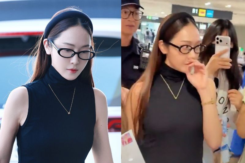 Jessica memberi reaksi spontan selepas dikerumuni peminatnya di China.