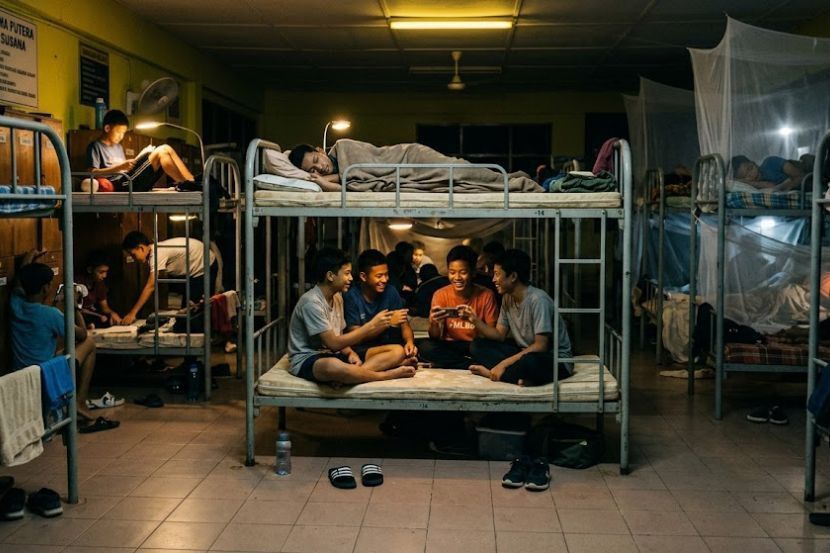 Pelajar yang tinggal di asrama akan lebih berdikari dan mesra. -Gambar hiasan AI