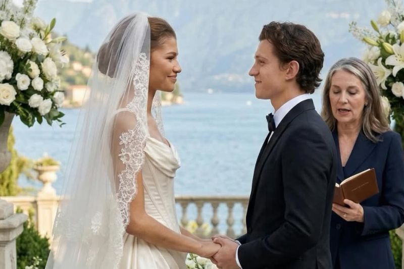 Tom dan Zendaya (kiri) dilaporkan berkahwin pada Mac lalu. 