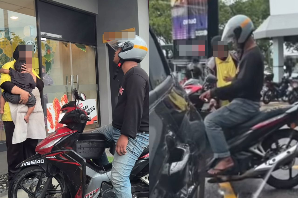 Tangkap layar video tular yang dirakam tanpa pengetahuan Hakeem dan isterinya.