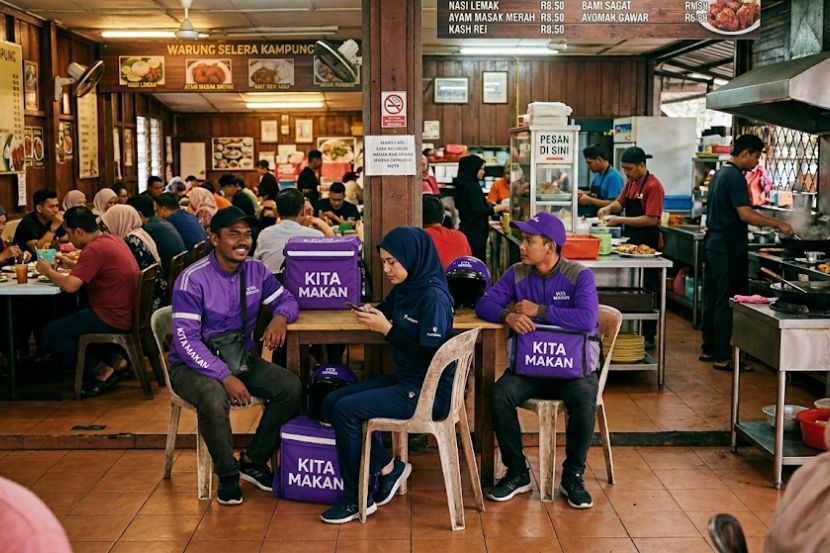 Komisen platform penghantaran makanan menyebabkan margin keuntungan menjadi lebih rendah. -Gambar hiasan AI