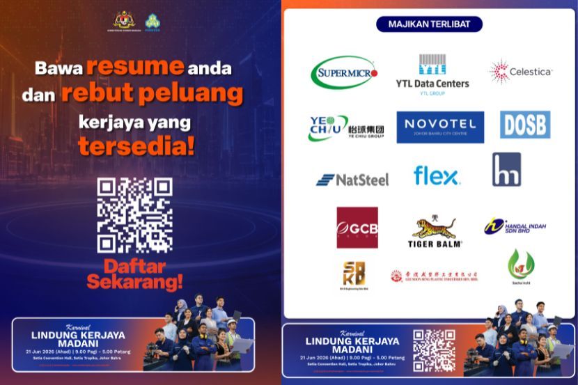 Antara syarikat yang akan membuka kaunter temu duga secara terus.