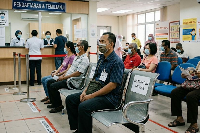 Kos pemeriksaan kesihatan di klinik kerajaan sangat murah buat rakyat Malaysia. -Gambar hiasan AI