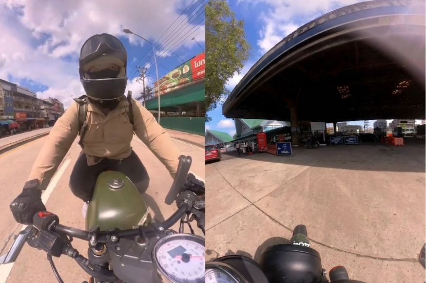 Mat Din berkongsi pengalaman kaedah memasuki Thailand menggunakan motosikal di TikTok.
