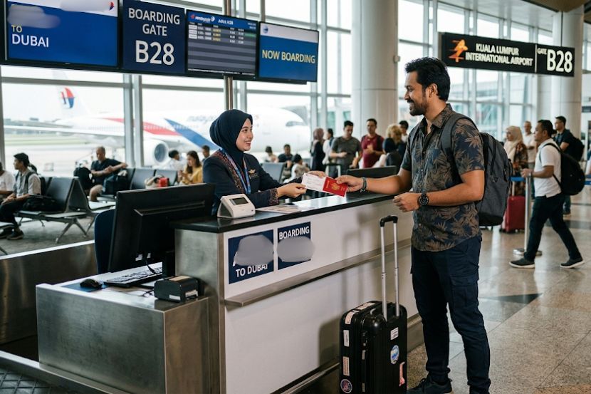 Penumpang disaran tidak membuat pembelian di saat akhir. -Gambar hiasan AI