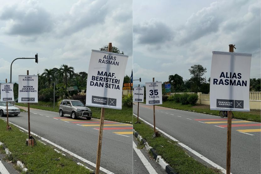 Calon PN, Alias Rasman menggunakan pendekatan berbeza dalam memperkenalkan dirinya kepada pengundi. -Gambar zulfadhli.sofian