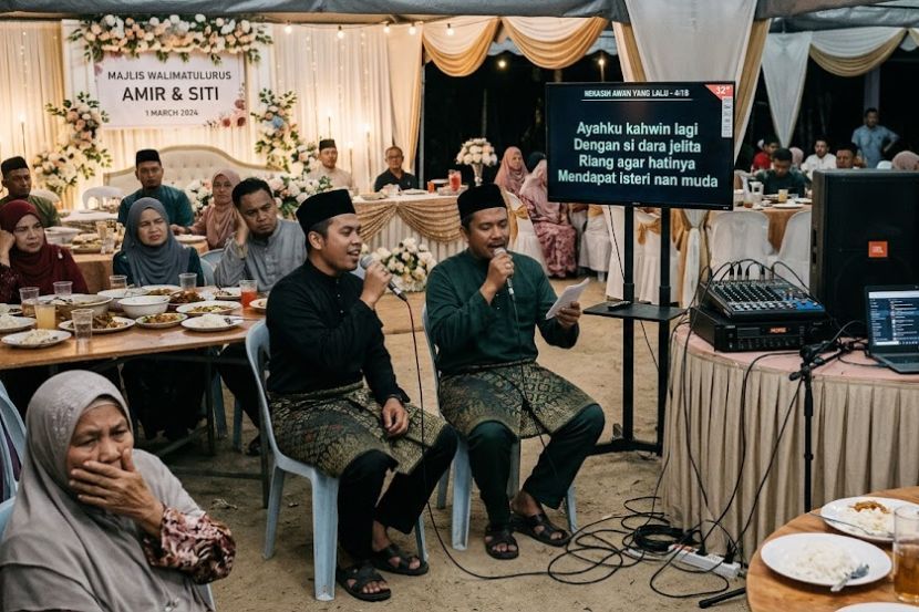 Aktiviti karaoke di majlis kahwin boleh mendatangkan rasa tidak selesa dalam kalangan tetamu. -Gambar hiasan AI