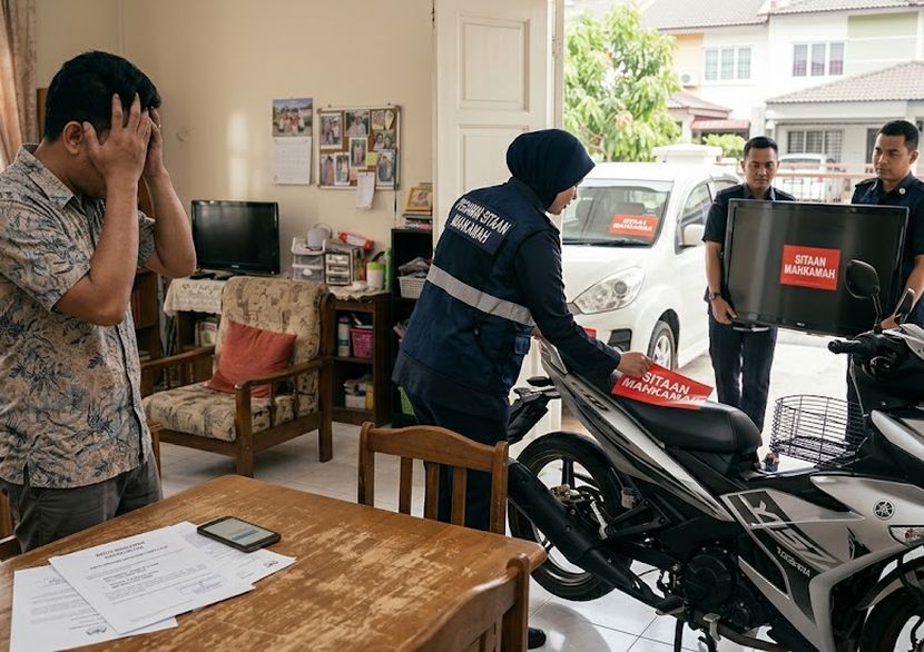 Harta alih boleh dirampas dan dilelong bagi mendapatkan wang untuk menyelesaikan tuntutan hutang. -Gambar hiasan AI