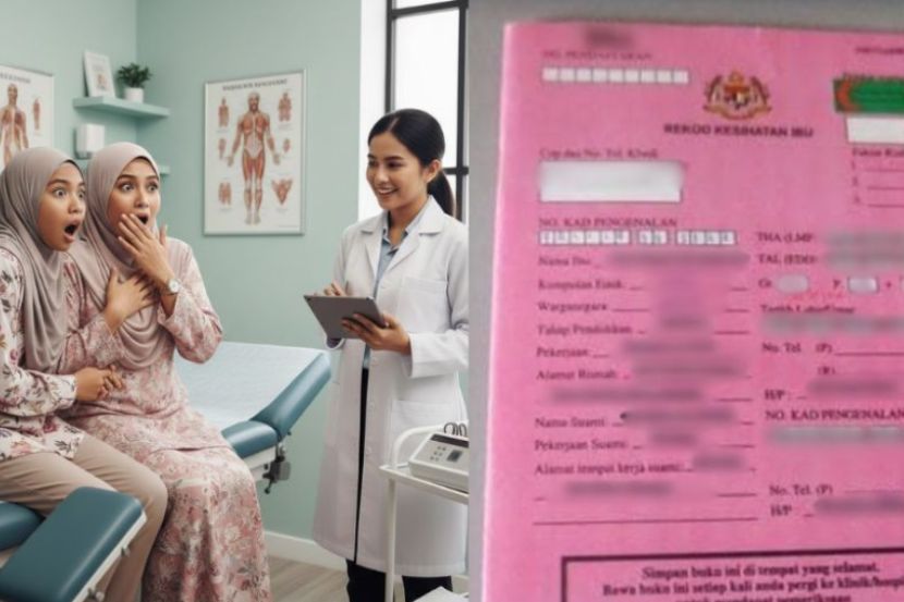 Buku pink wajib kepada semua wanita mengandung. -Gambar hiasan AI